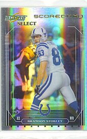 2006 Score Select Brandon Stokely Scorecard 6/100 Colts