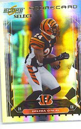 2006 Score Select Deltha O'Neal Scorecard 91/100 Bengals