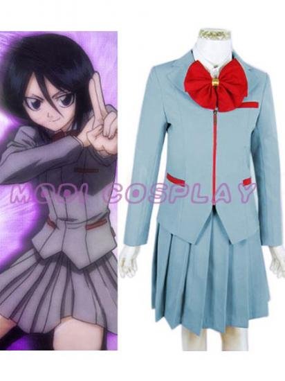 Bleach Kuchiki Rukia School Uniform Cosplay Costume, all size