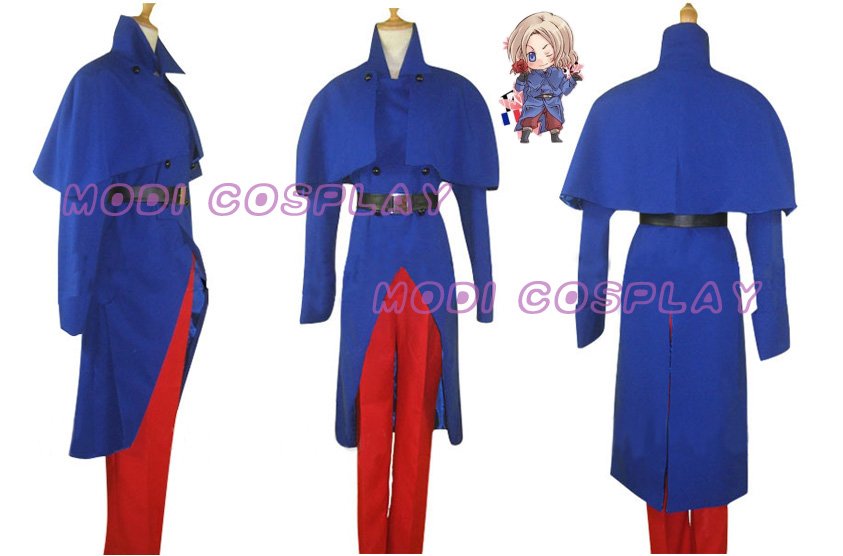 Axis Powers Hetalia France Anime Cosplay ,all size