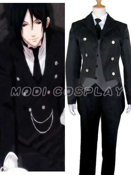 Black Butler Kuroshitsuji Sebastian Cosplay Costume