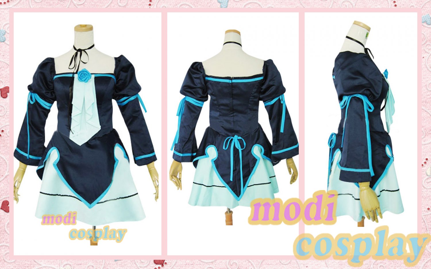 Vocaloid Miku Doujin Lolita Cosplay Costume,all size