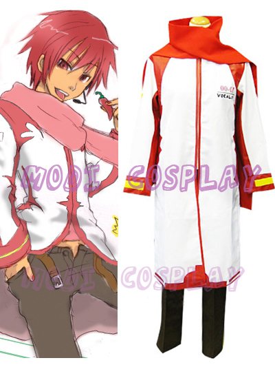 Vocaloid Akaito Anime Cosplay Costume,all size
