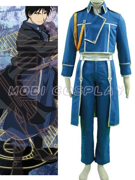 Full metal Alchemist Roy Mustang Cosplay Costume NEW