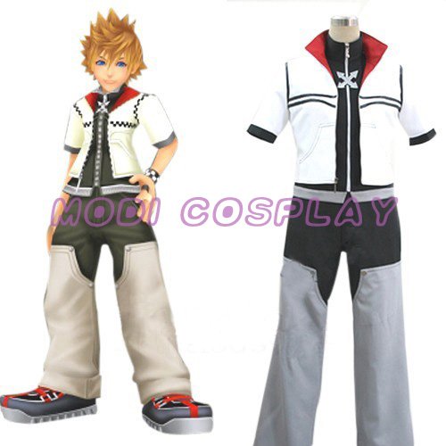Kingdom Hearts Roxas Anime Cosplay Costume