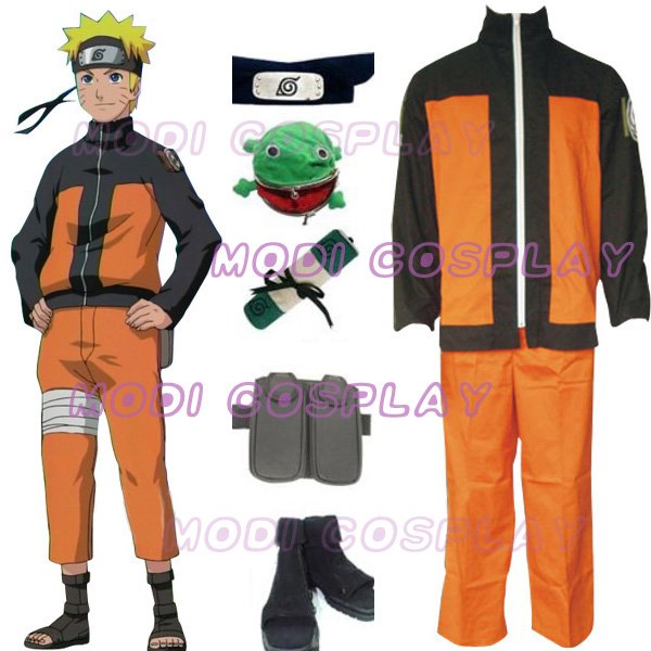Naruto Shippuden Uzumaki Men`s Cosplay Costume,all size