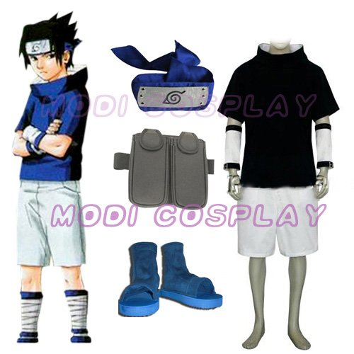 Naruto Sasuka Uchiha Cosplay Costume,all size
