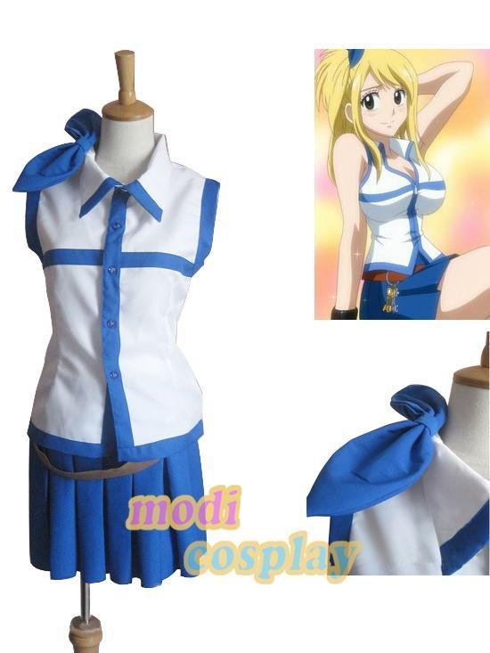 Fairy Tail Lucy Anime Costume Cosplay,NEW