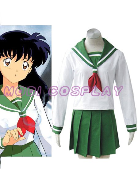 InuYasha Feudal Fairy Tale Kagome Higurashi Cosplay Costume