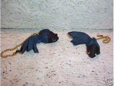 TROPICAL BETTA ceiling fan pulls set (2) new fantail fish
