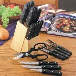 Diamond Cut Ultraâ„¢ 21pc Cutlery and Wood Block