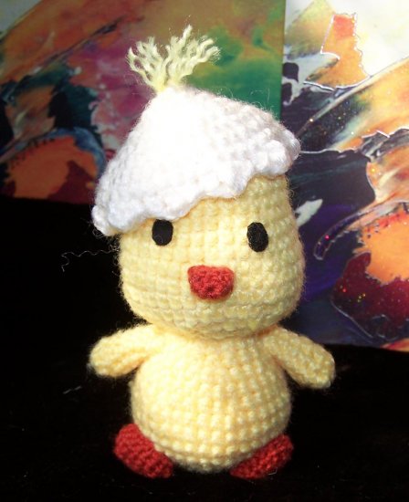 Amigurumi duckling