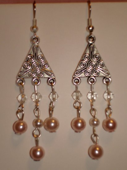 Item # MD0007 Triangle Chandelier Earrings