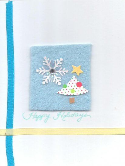 Tree & Snow Holiday Greeting Card