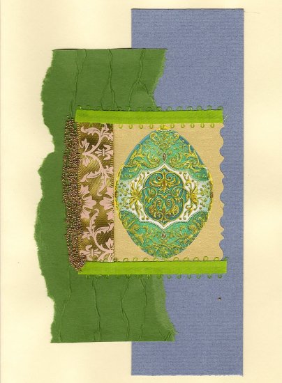 Elegant Handcrafted Easter Greeting Card