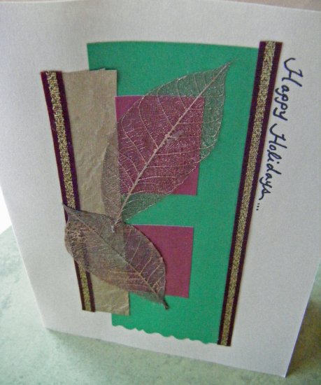 Traditional & Elegant Holiday Handcrafted Greeting Card