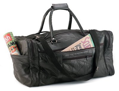21"Genuine Leather Tote Bag