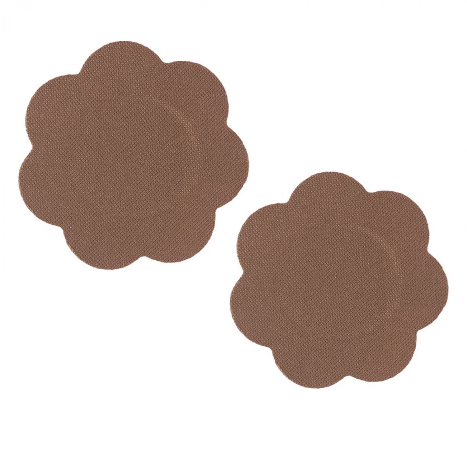 Braza Disposable Petal Tops Nipple Covers Pasties 1140 (5 Pairs), Cocoa