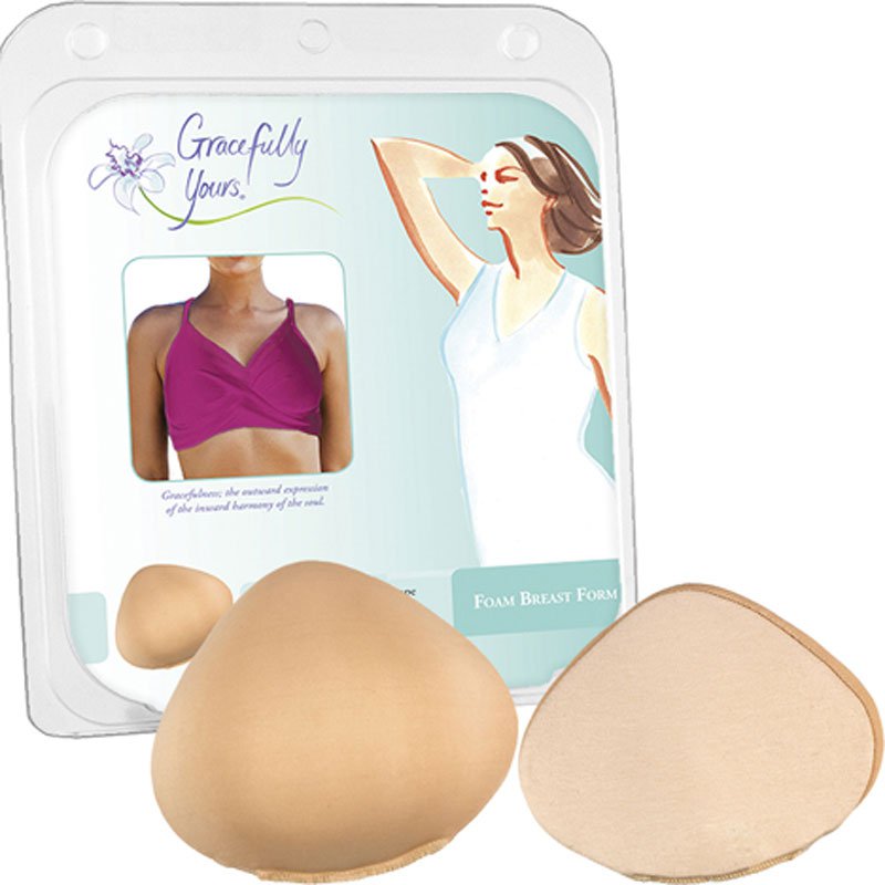 Braza Foam Mastectomy Breast Form S2015, 1 Piece, Beige - Size 8