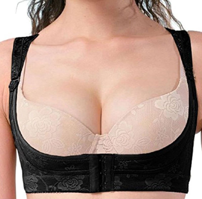 Fullness Bustline Shaper Posture Bra 9000, Small, Black