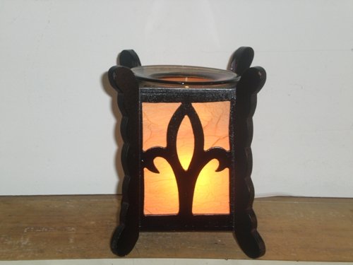 Square Wood ELECTRIC Wax OIL WARMER 729