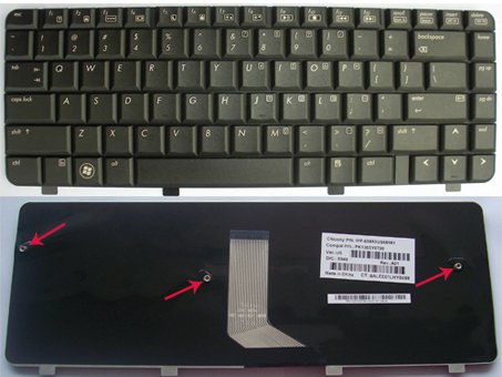 HP Pavilion dv4 dv4-1000 dv4-1100 dv4-1200 dv4-1300 dv4-1400 Keyboard Black
