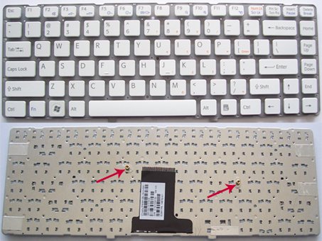 SONY Vaio VPC EA Series laptop keyboard White - 148792421,MP-09L13US-8861