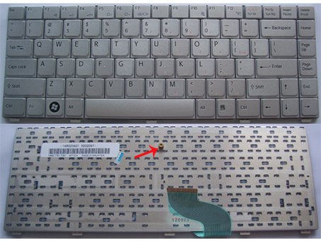 SONY Vaio VGN SZ Series laptop keyboard Silver - 147967552