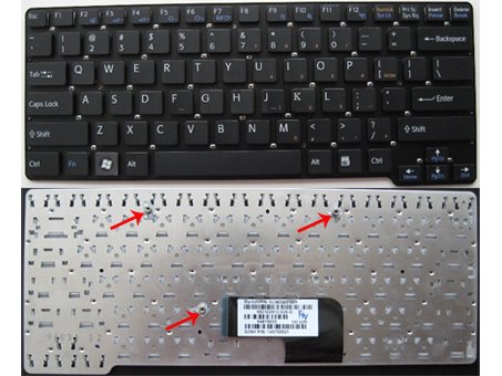 SONY VAIO VPC CW Series Laptop Keyboard - US Layout Black Color