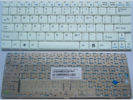US Layout MSI Wind U100, U110, U120 Series keyboard White