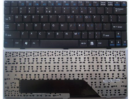 US Layout MSI Wind U100 U110 U120 Series keyboard Black