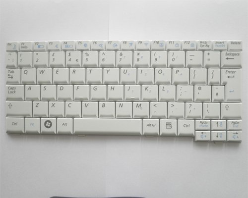 UK Layout Samsung Mini Laptop NC 10, ND 10, N110 Series keyboard White