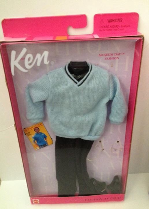 1999 Ken Fashion Avenue - Museum Day blue sweater