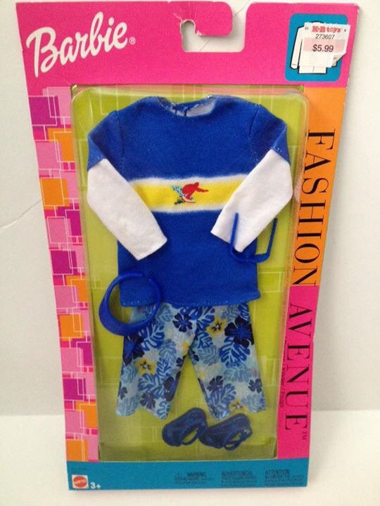 2002 Ken Fashion Avenue - Blue Beach Wear