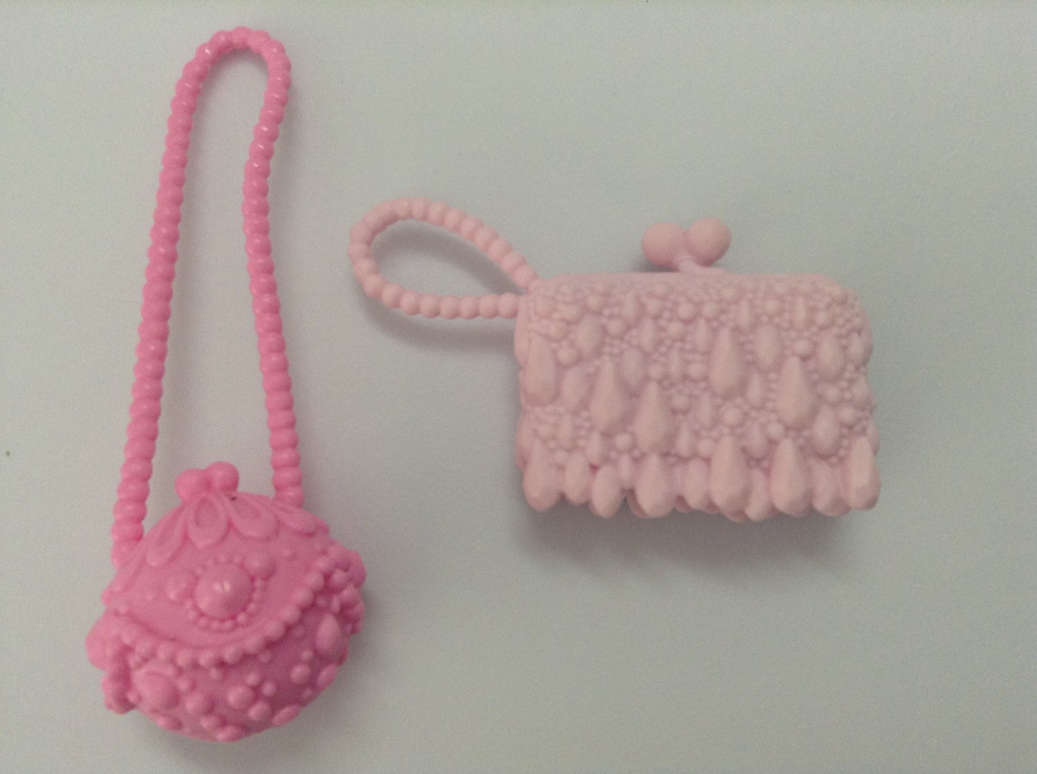 2 Barbie Fashion Doll Purses