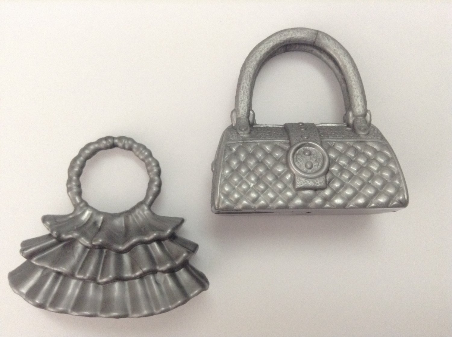 2 Barbie Fashion Doll Purses