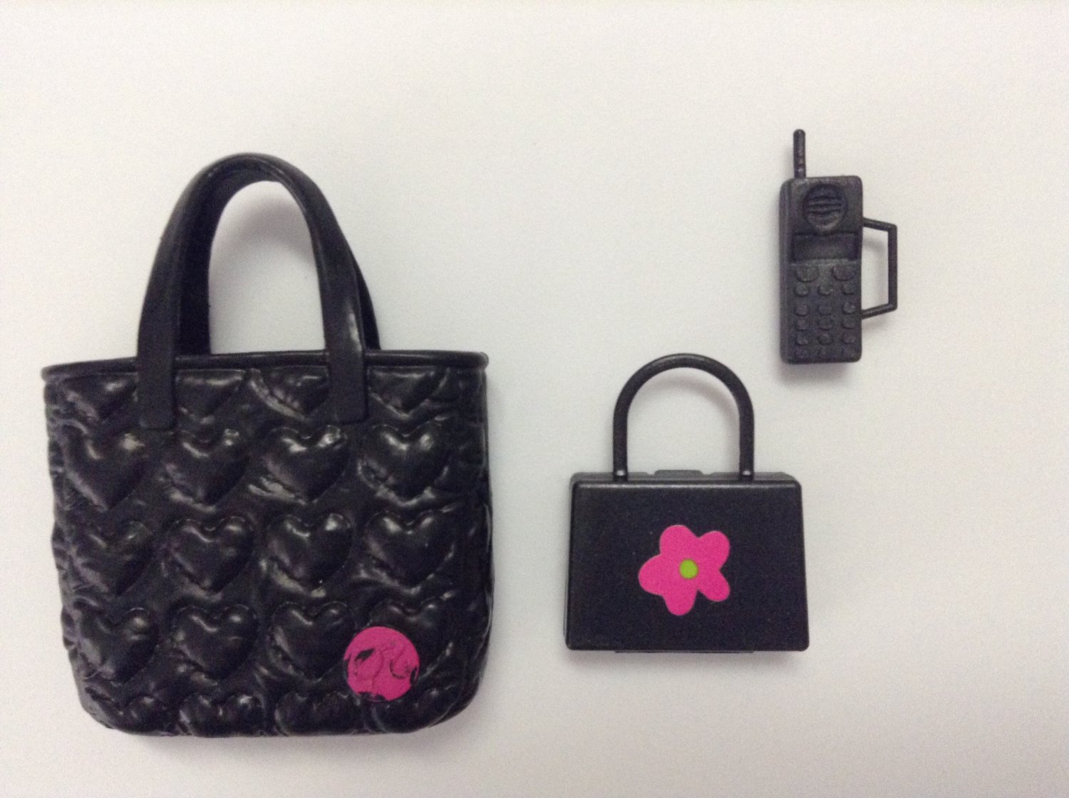 2 Barbie Fashion Doll Purses