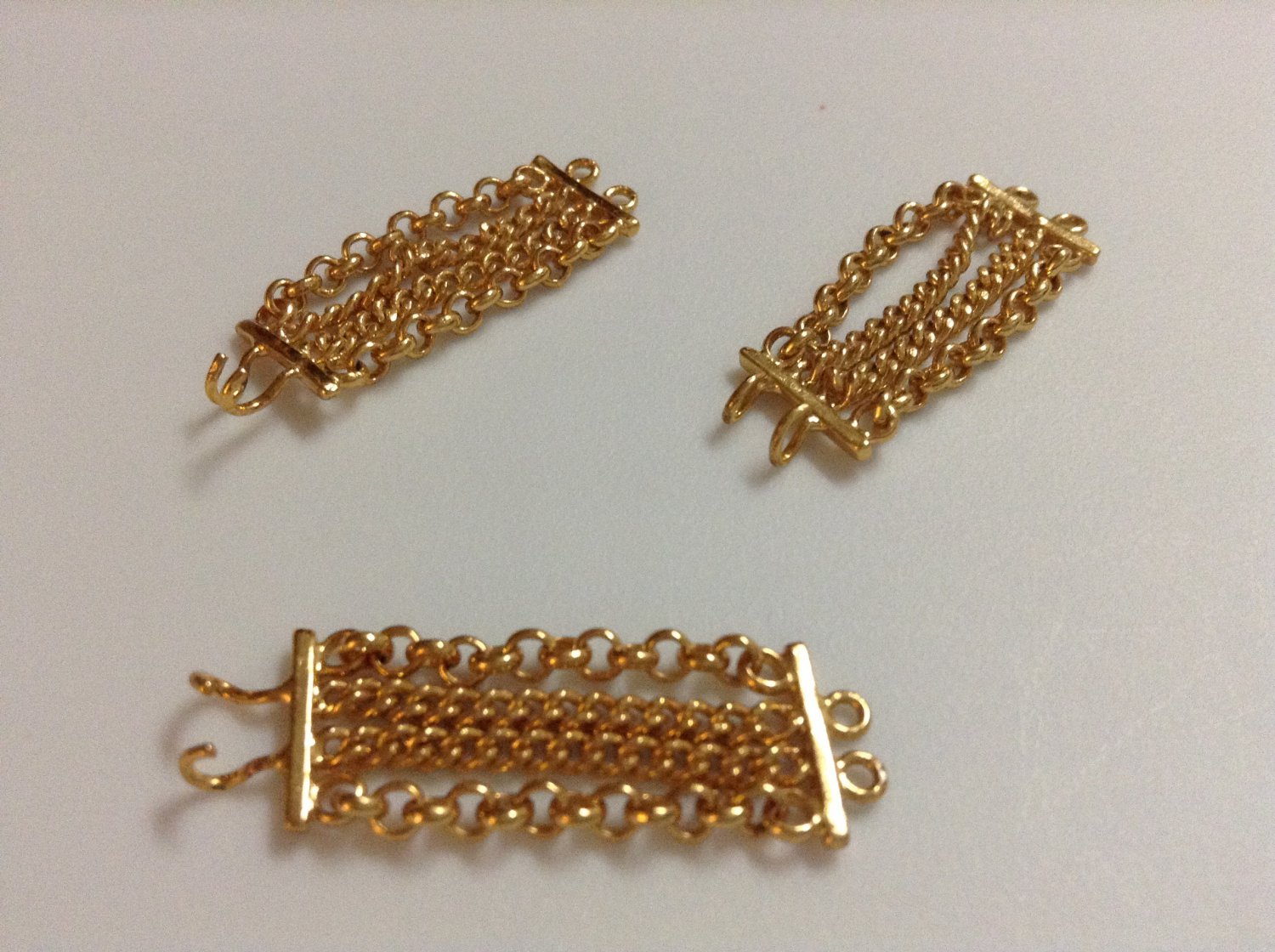 3 Gold Metal Barbie Bracelets