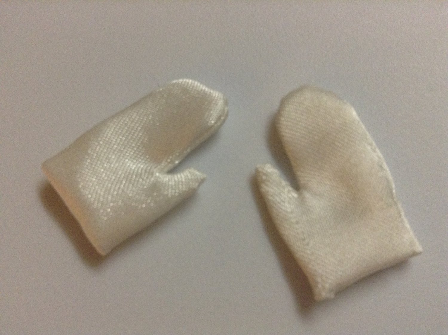 White Barbie gloves