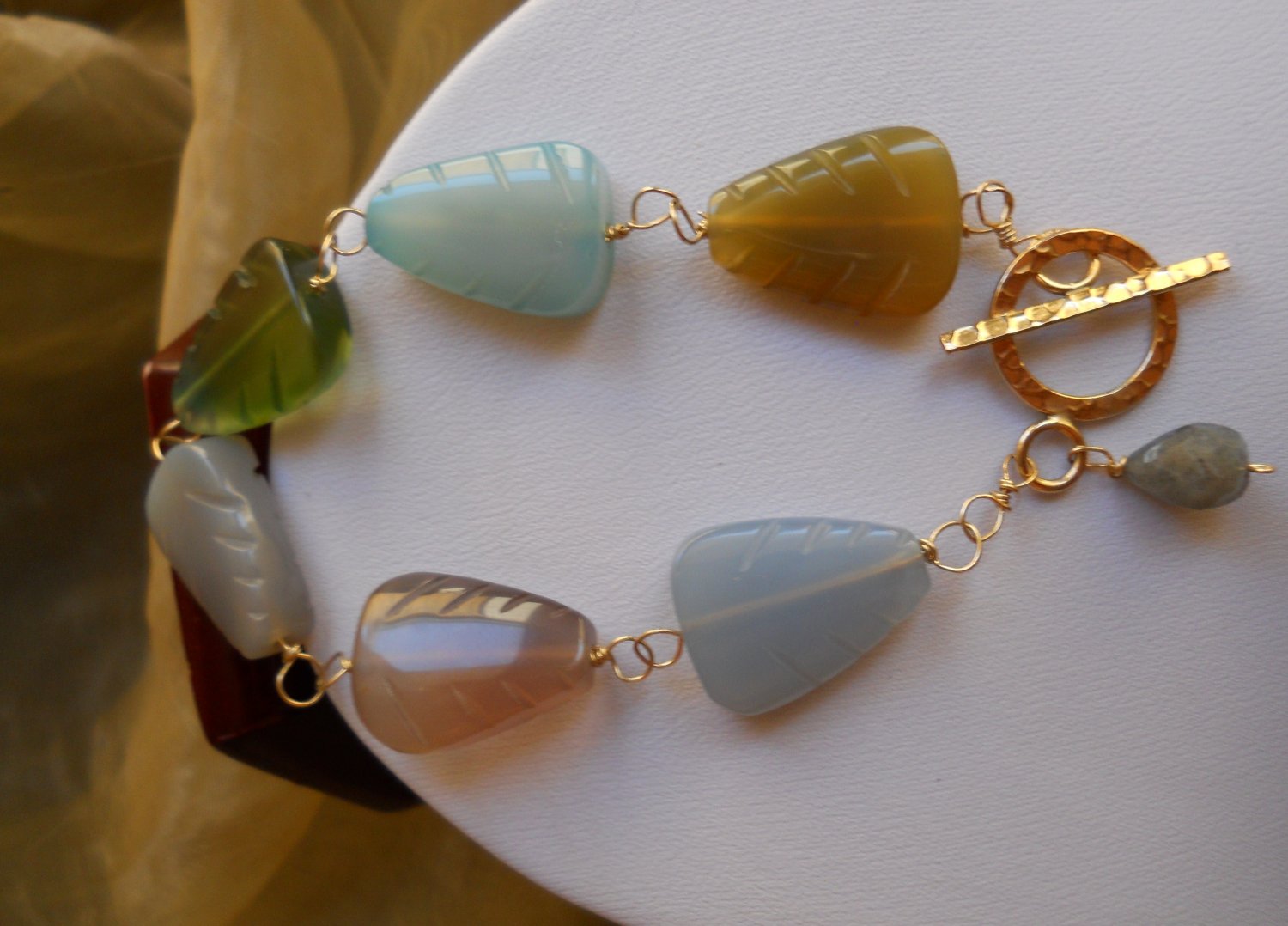 Colorful Agate Leafs