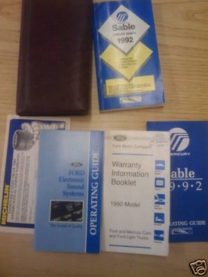 2002 mercury sable owners manual