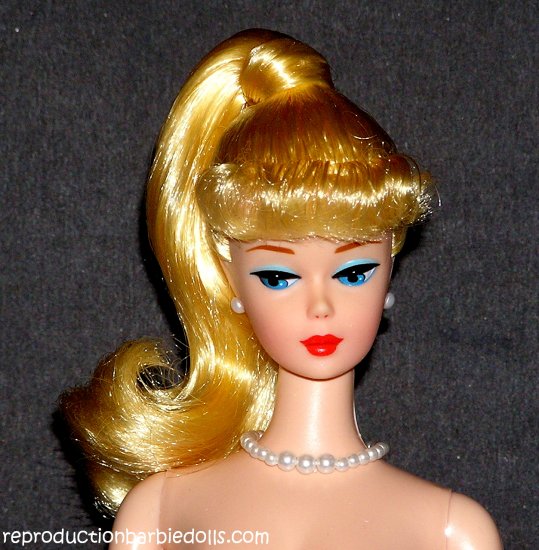 Lemon Blonde Ponytail Barbie Reproduction