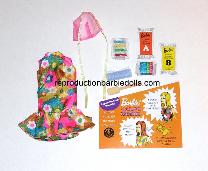 Color Magic Bloom Bursts Reproduction Barbie Outfit