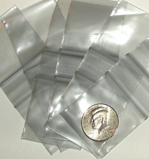 200 Silver tinted Baggies 2 x 2" Small Ziplock Bags 2020