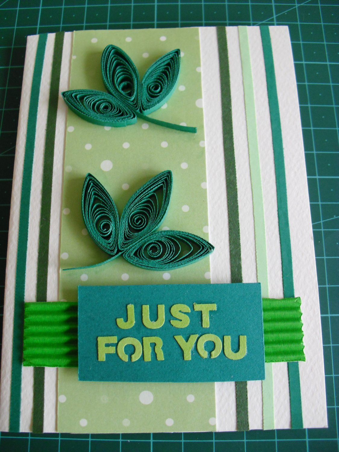 My handmade paper quilled gift card
