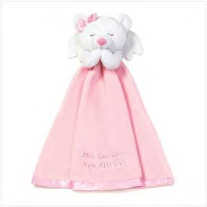 #36626 Girl's Angel Bear Security Blanket