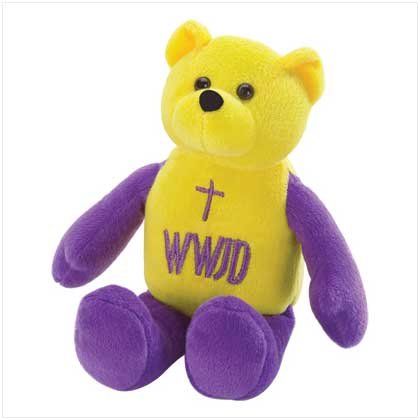 #39019 WWJD Beanbag Bear