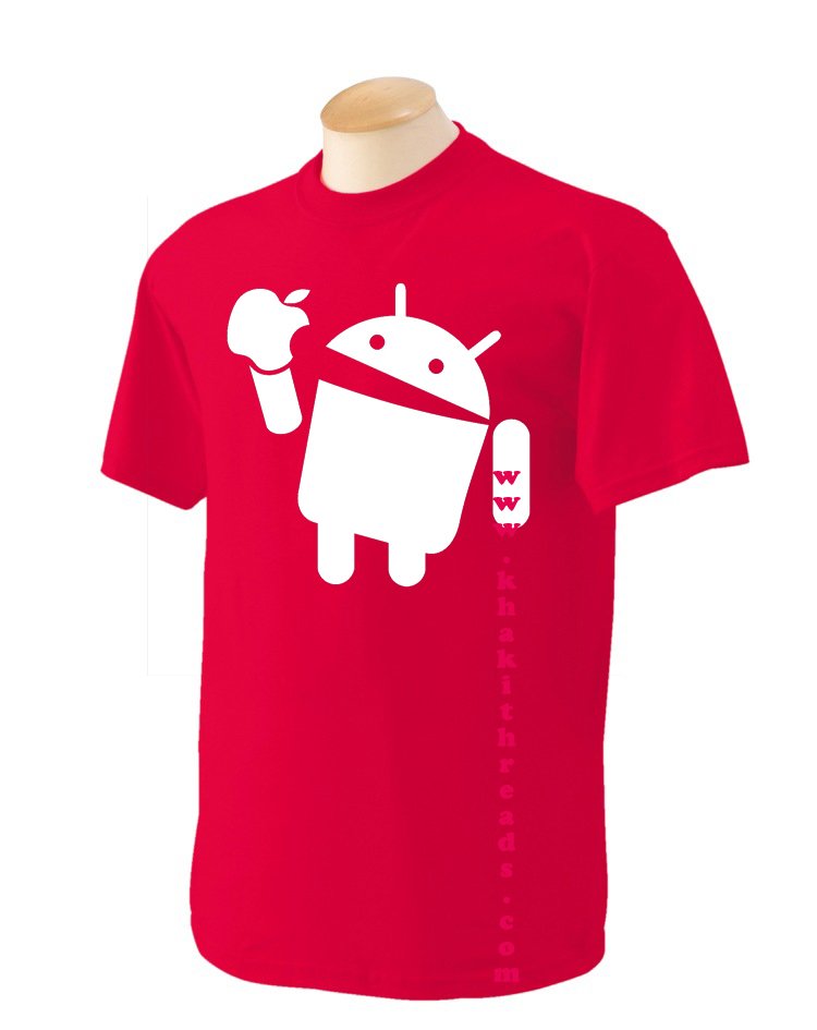 Android eats Apple Geek T-Shirt