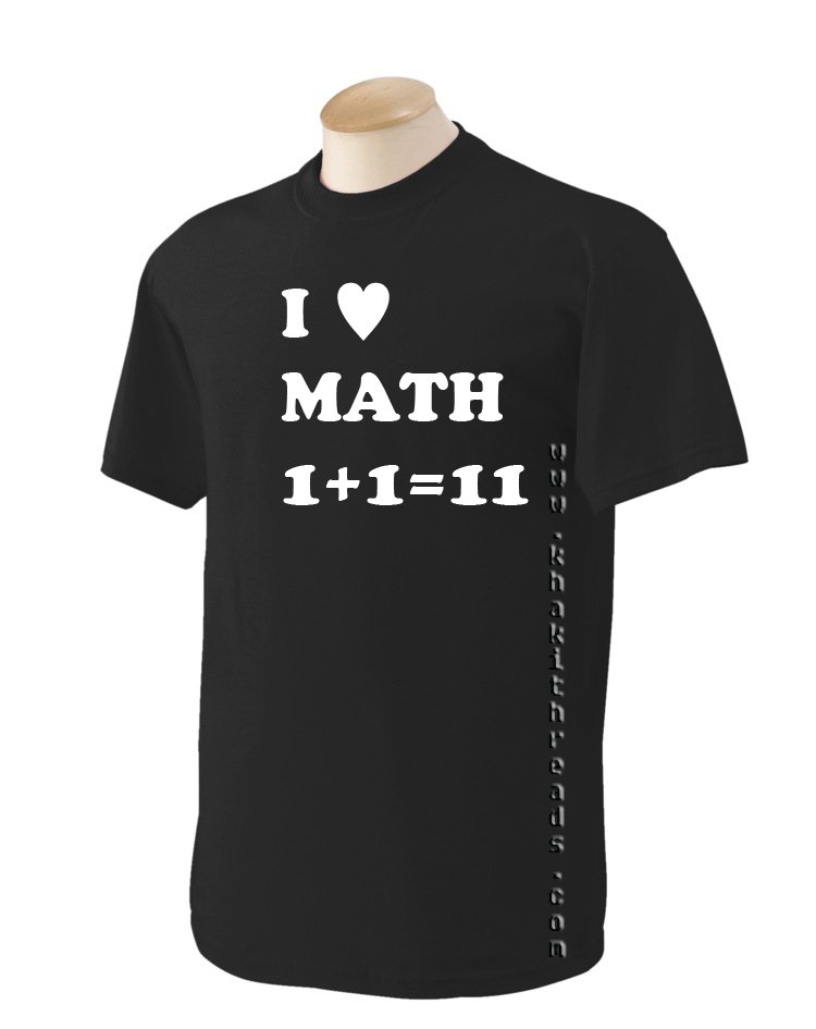 I LOVE MATH Geek T-Shirt