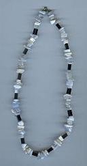Blue Lace Agate and Hematite Necklace